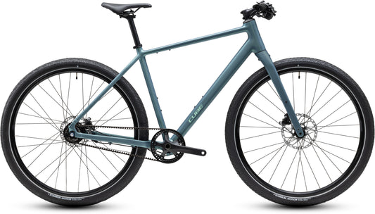 CUBE Editor SLX Cityrad 2027 in greengranit und green, Seitenansicht