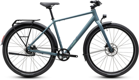 CUBE Editor SLX FE Cityrad 2027 in greengranit und green, Seitenansicht