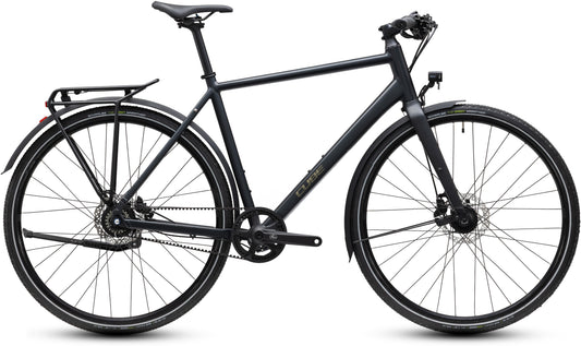 CUBE Nulane Deluxe EXC FE Fitnessbike 2027 in grey und chrome, Seitenansicht
