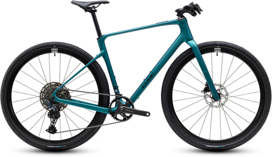 CUBE Nulane C:62 SLX Fitnessbike 2027 in metallicpetrol und black, Seitenansicht