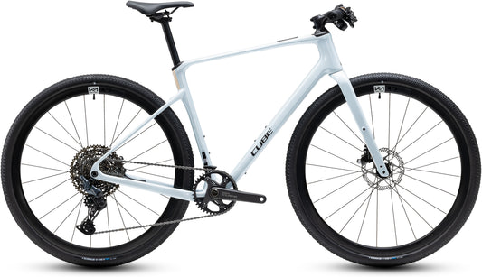 CUBE Nulane C:62 SLX Fitnessbike 2027 in glacier und black, Seitenansicht