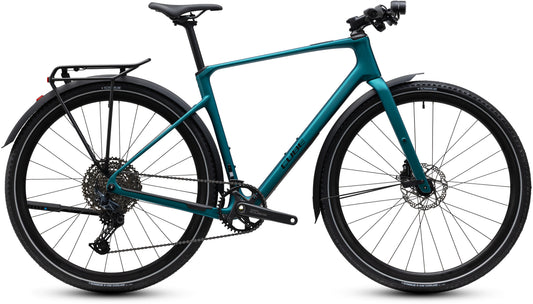 CUBE Nulane C:62 SLX FE Fitnessbike 2027 in metallicpetrol und black, Seitenansicht