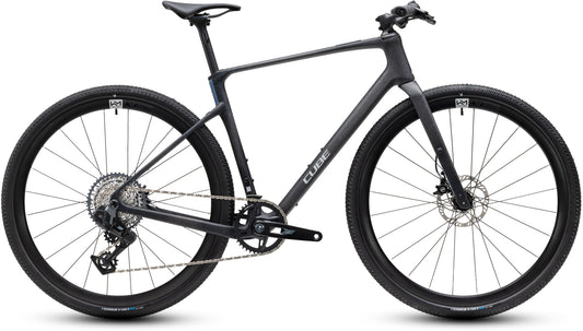CUBE Nulane C:62 SLT Fitnessbike 2027 in onyxfibre und grey, Seitenansicht