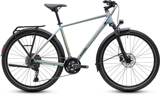 CUBE Nature EXC FE Trekkingrad 2027 in glintsand und black, Seitenansicht