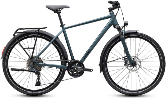 CUBE Nature SLX FE Trekkingrad 2027 in indigometallic und black, Seitenansicht