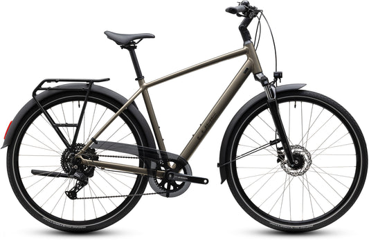 CUBE Touring ONE Trekkingrad 2027 in flashstone und coalchrome, Seitenansicht