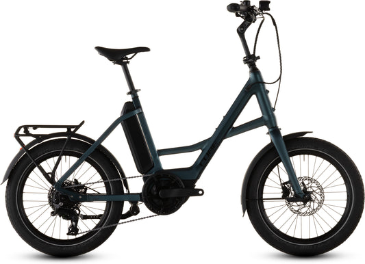 Produktbild: Cube Compact Hybrid 545 royalgreen´n´black, Seitenansicht (weißer Hintergrund)