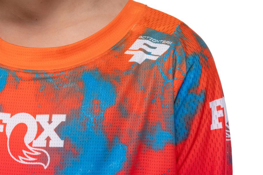 CUBE MTB Trikot ROOKIE X Actionteam langarm blue´n´pink´n´orange