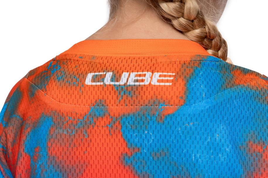 CUBE MTB Trikot ROOKIE X Actionteam langarm blue´n´pink´n´orange