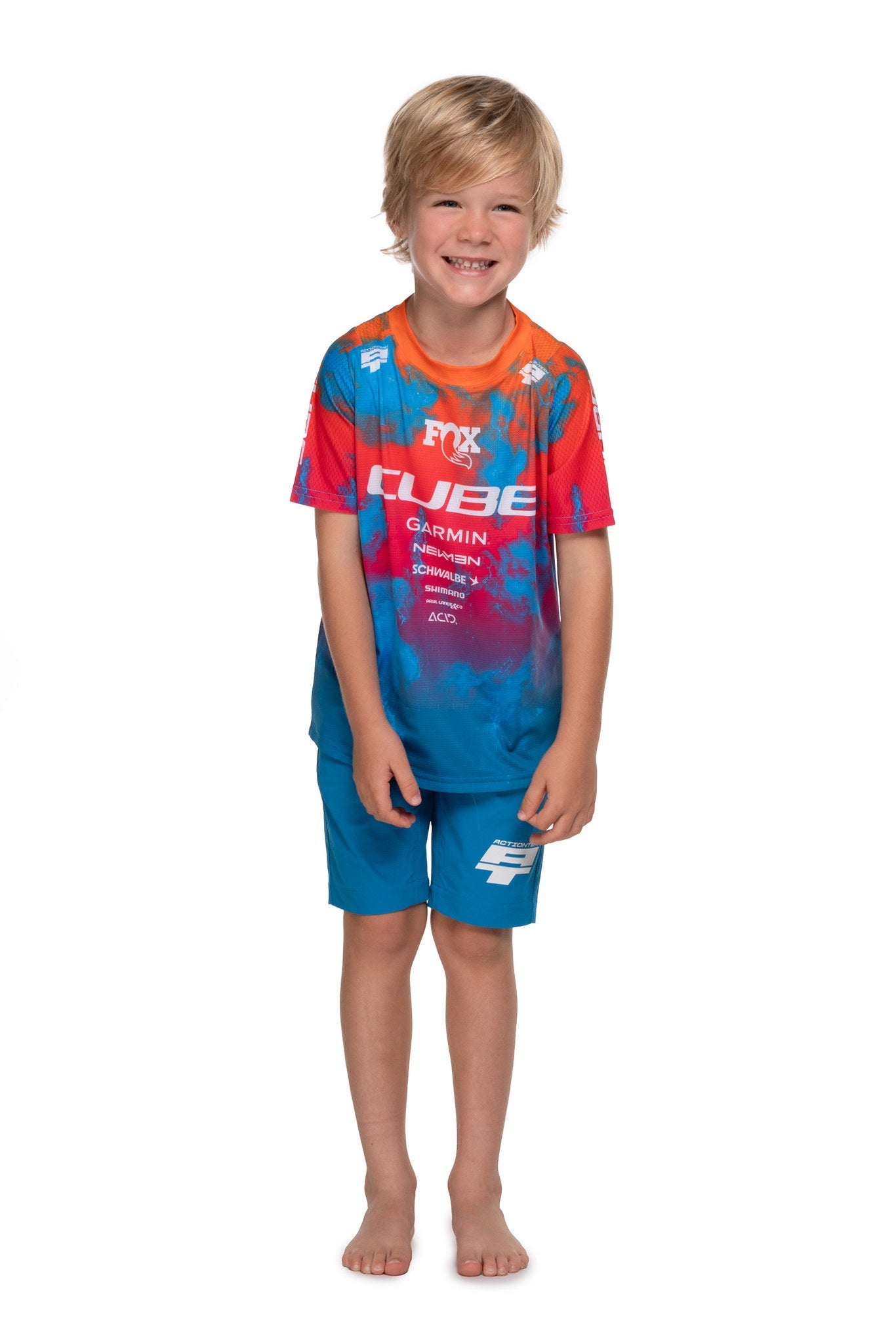 CUBE MTB Trikot ROOKIE X Actionteam kurzarm – Detailaufnahme 2
