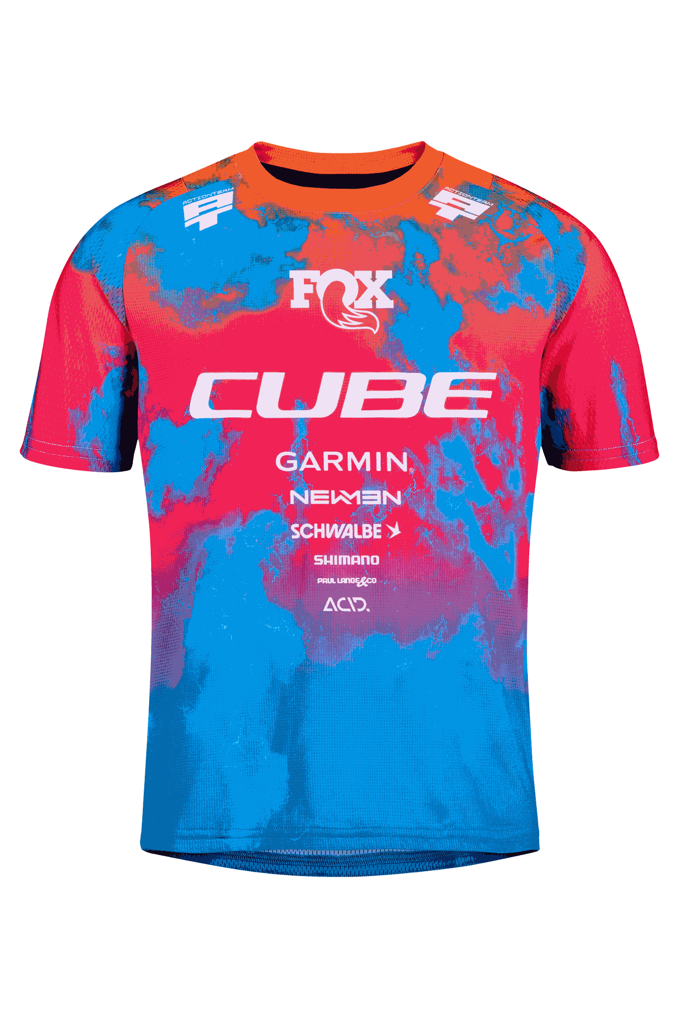 CUBE MTB Trikot ROOKIE X Actionteam kurzarm