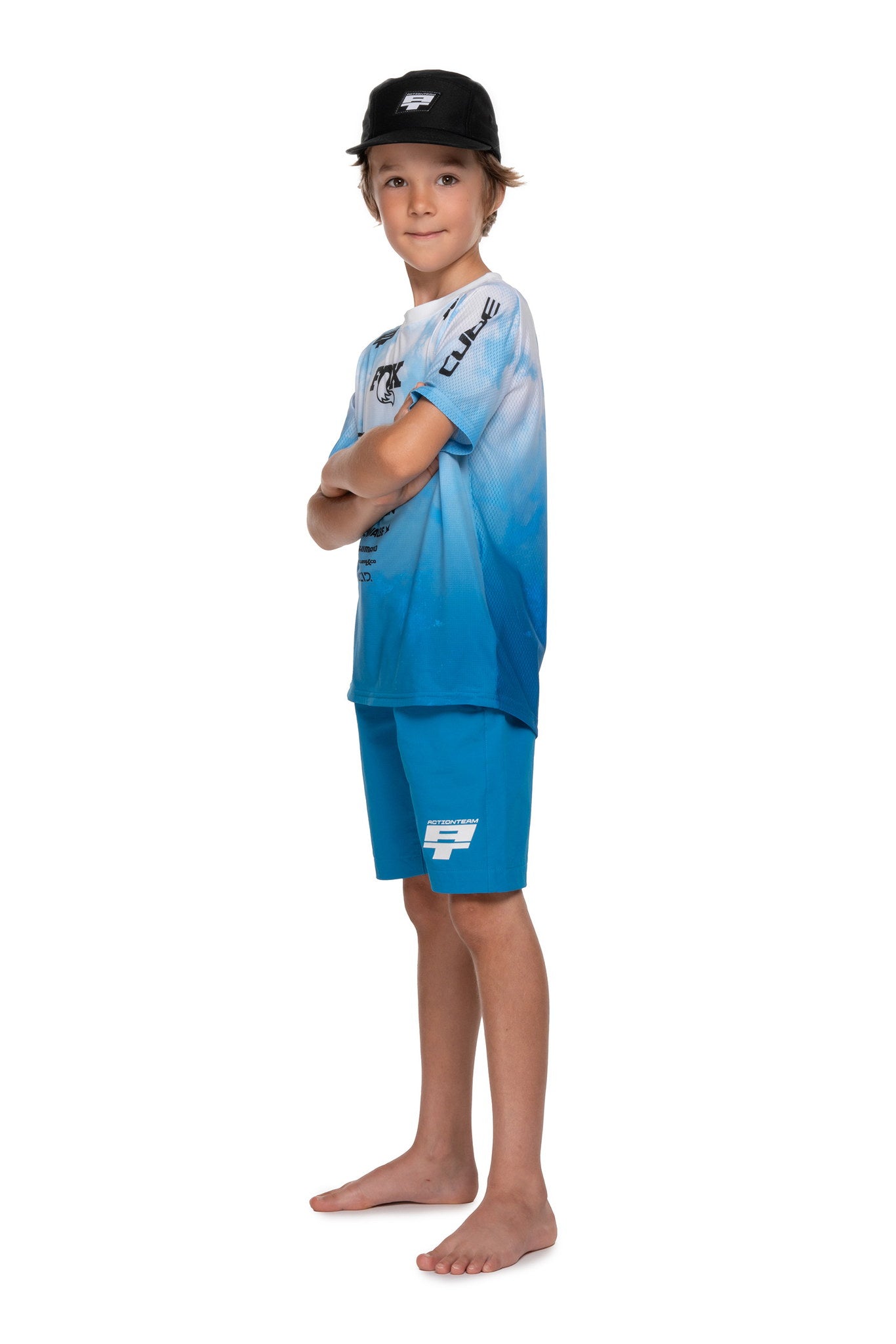 CUBE MTB Baggy Short ROOKIE X Actionteam – Detailaufnahme 2