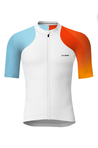 CUBE ROAD/XC Trikot TEAMLINE kurzarm light blue