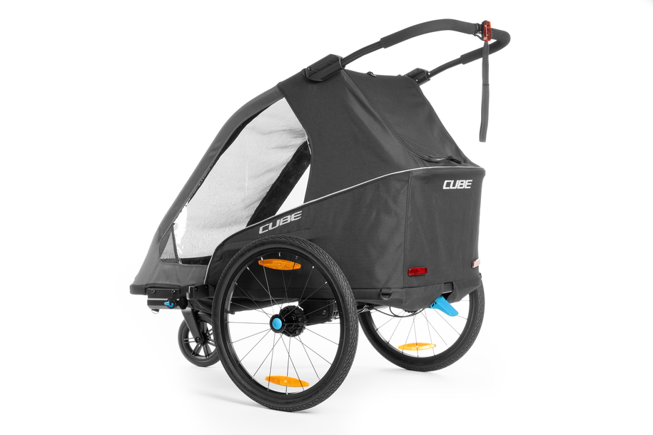CUBE Kinder Fahrradanhänger Double PURE