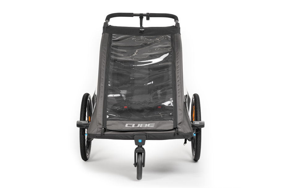 CUBE Kinderanhänger Double PURE – Fahrradanhänger 2 Kinder
