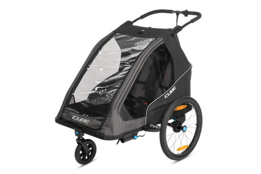 CUBE Kinder Fahrradanhänger Double PURE