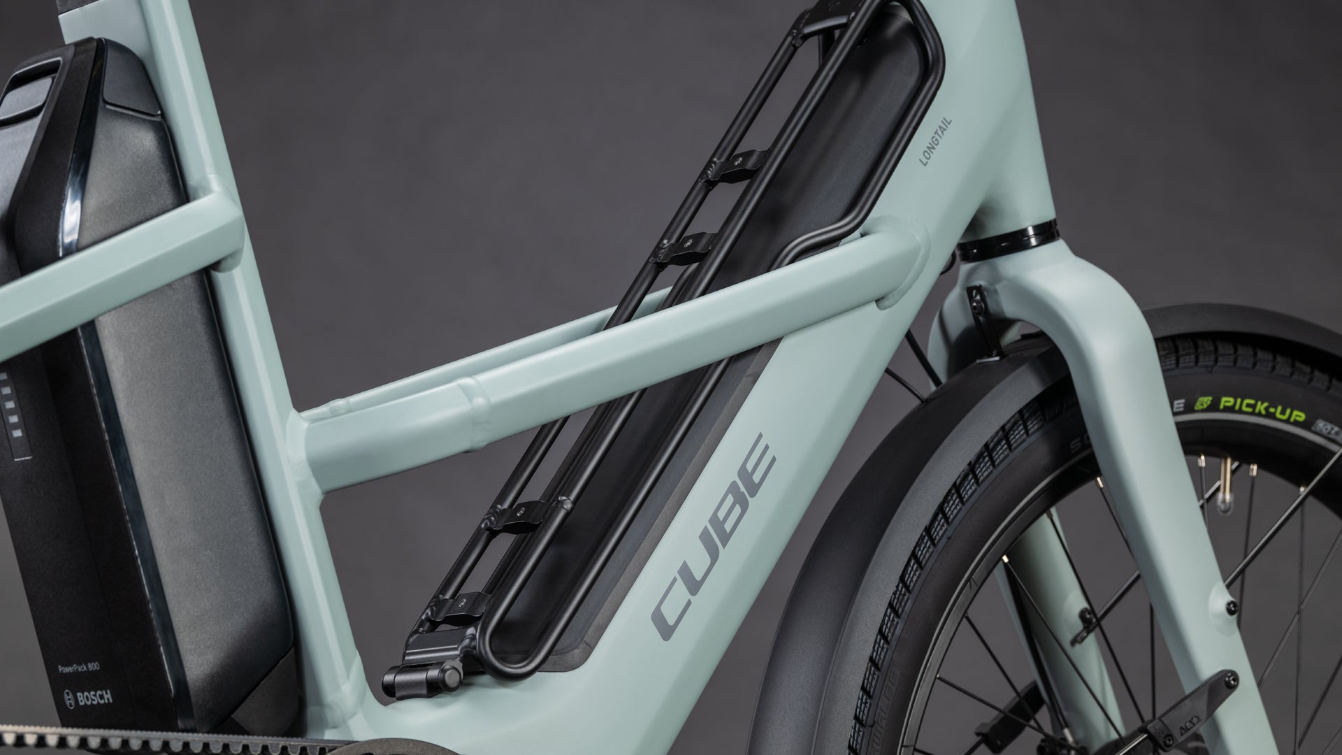 Produktbild: Cube Longtail Hybrid Comfort 800 mineralgrey´n´reflex, Detailaufnahme 02