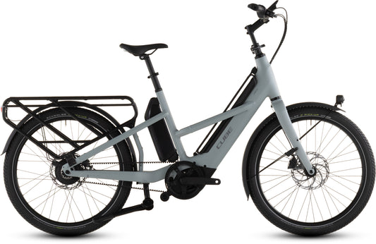 Produktbild: Cube Longtail Hybrid Comfort 800 mineralgrey´n´reflex, Seitenansicht (weißer Hintergrund)