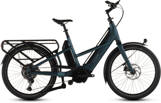 Produktbild: Cube Longtail Hybrid 800 royalgreen´n´black, Seitenansicht (weißer Hintergrund)