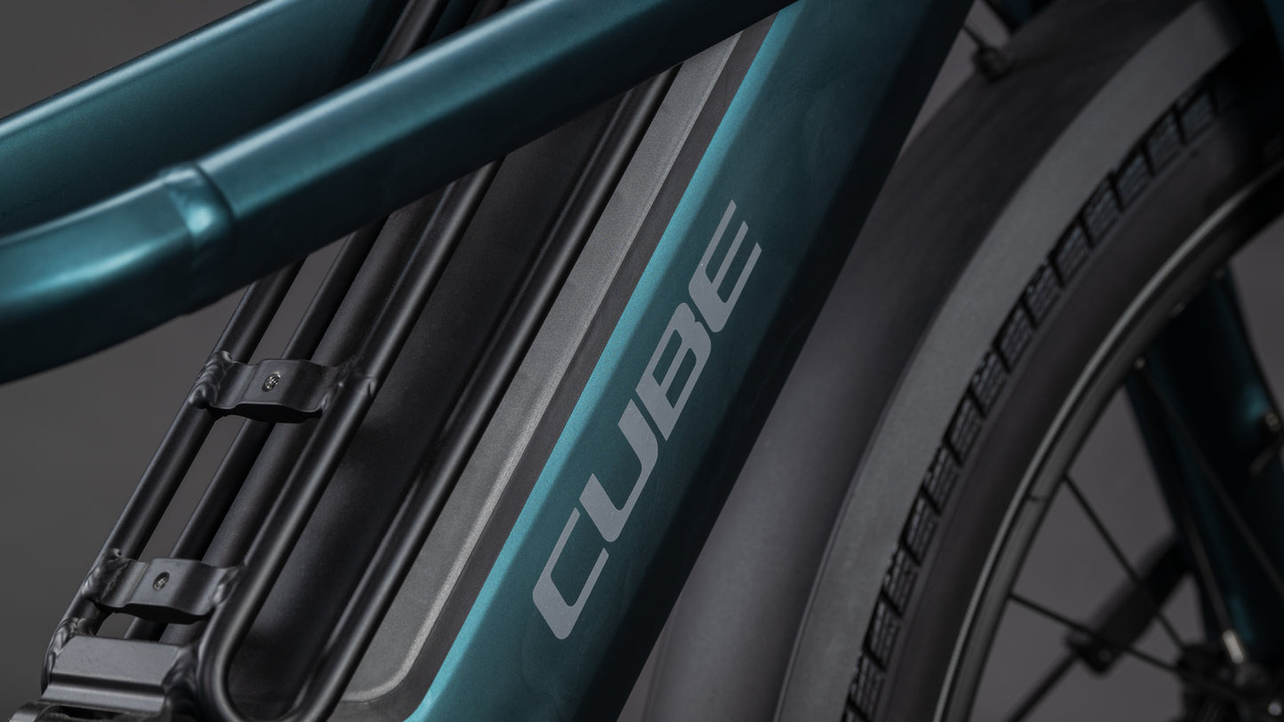 Produktbild: Cube Longtail Hybrid Family 800 royalgreen´n´black, Detailaufnahme 02