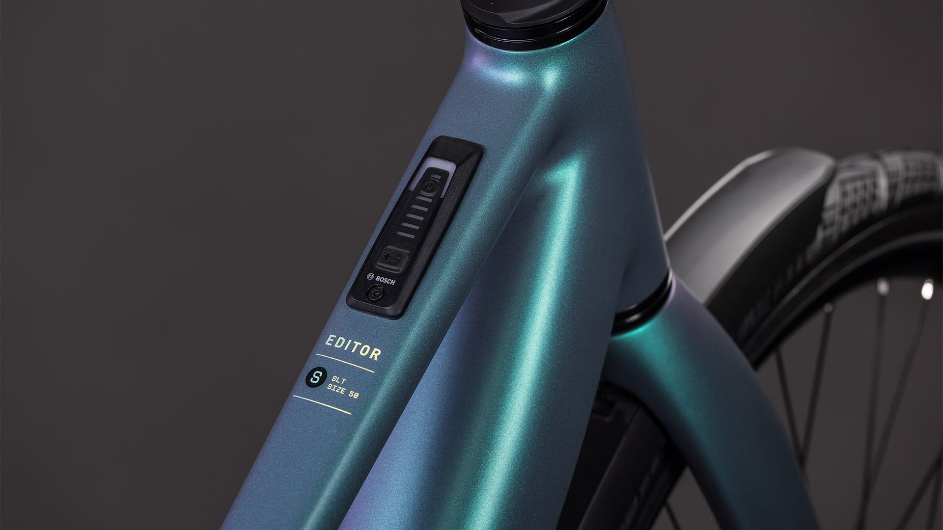 Produktbild: Cube Editor Hybrid SLT 400X FE smaragdgrey´n´prism, Detailaufnahme 01