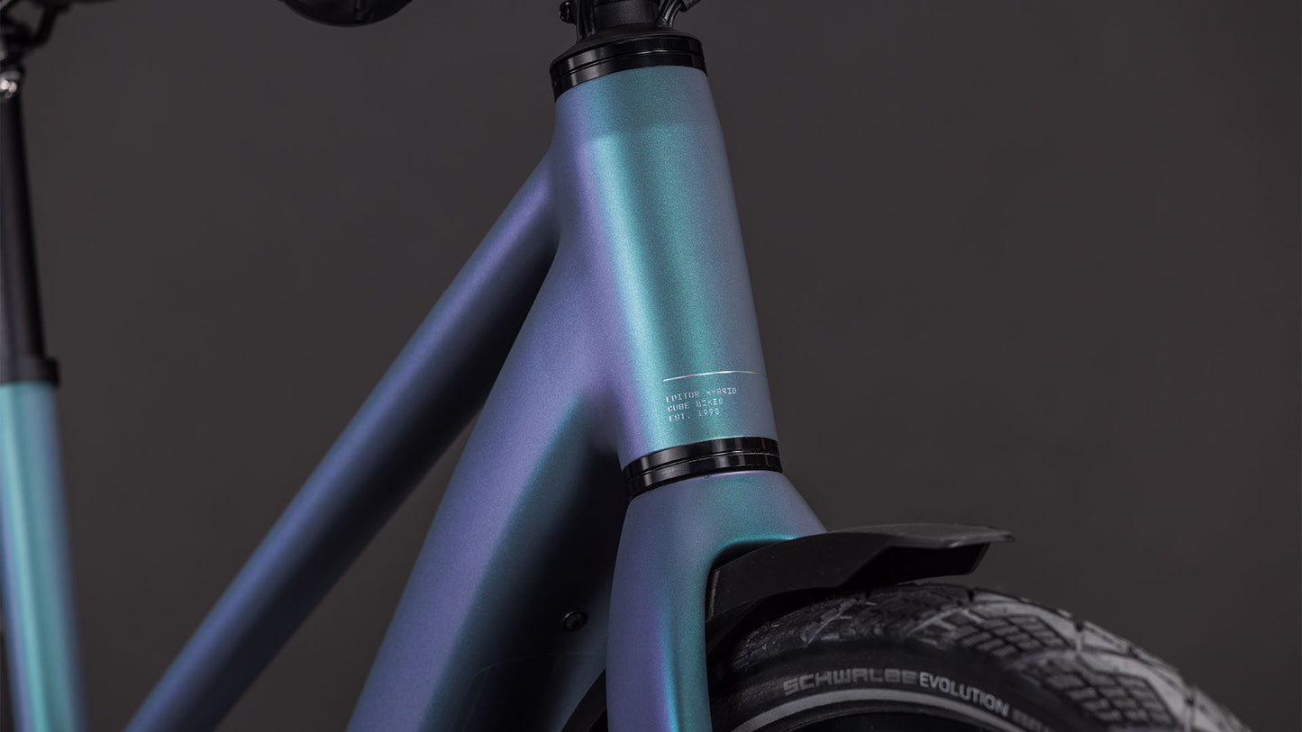 Produktbild: Cube Editor Hybrid SLT 400X FE smaragdgrey´n´prism, Detailaufnahme 05