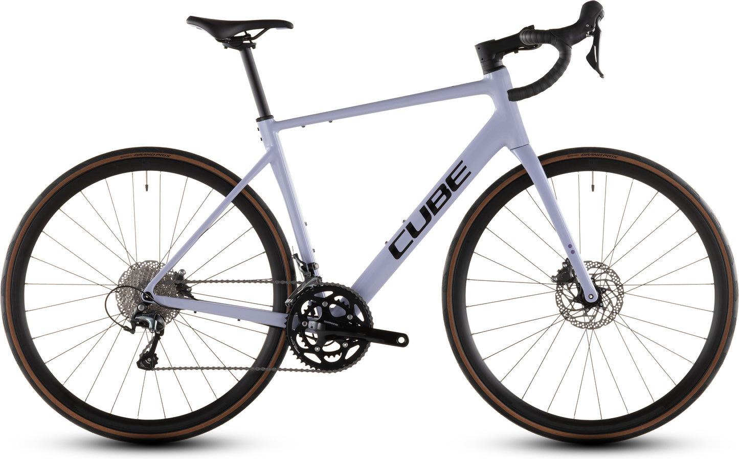 Produktbild: Cube Attain Race cyclamen´n´black, Seitenansicht (weißer Hintergrund)