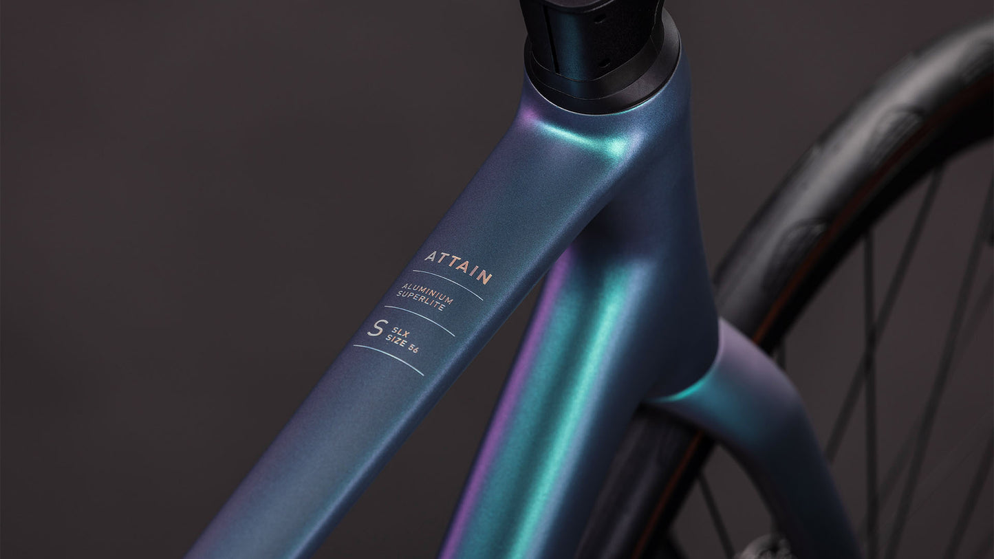 Produktbild: Cube Attain SLX smaragdgrey´n´prism, Detailaufnahme 01