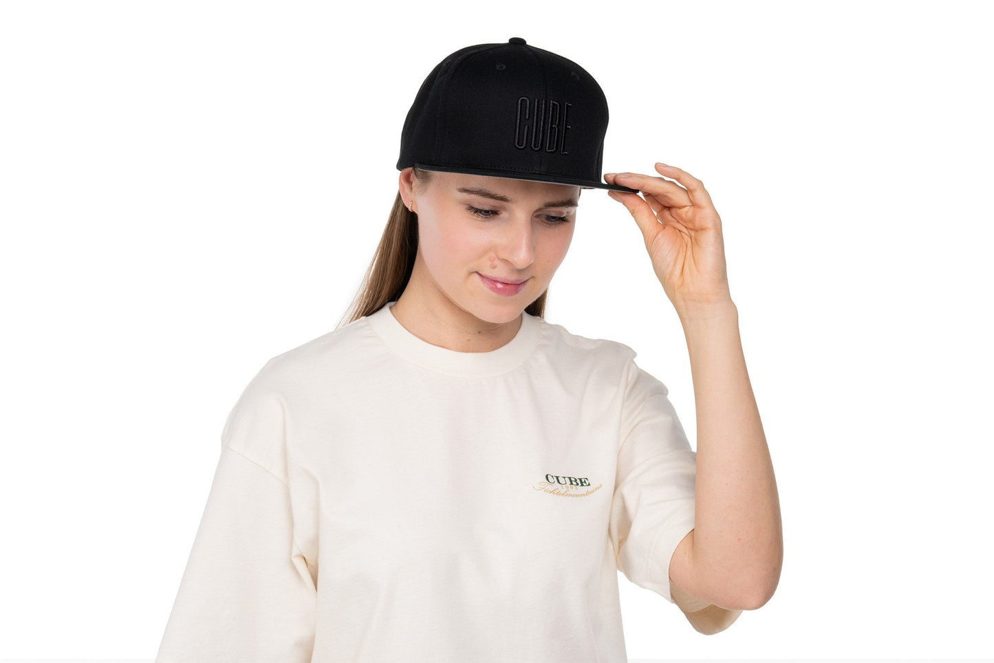 CUBE Cap The Embossed CUBE in black´n´black – Detailansicht 4