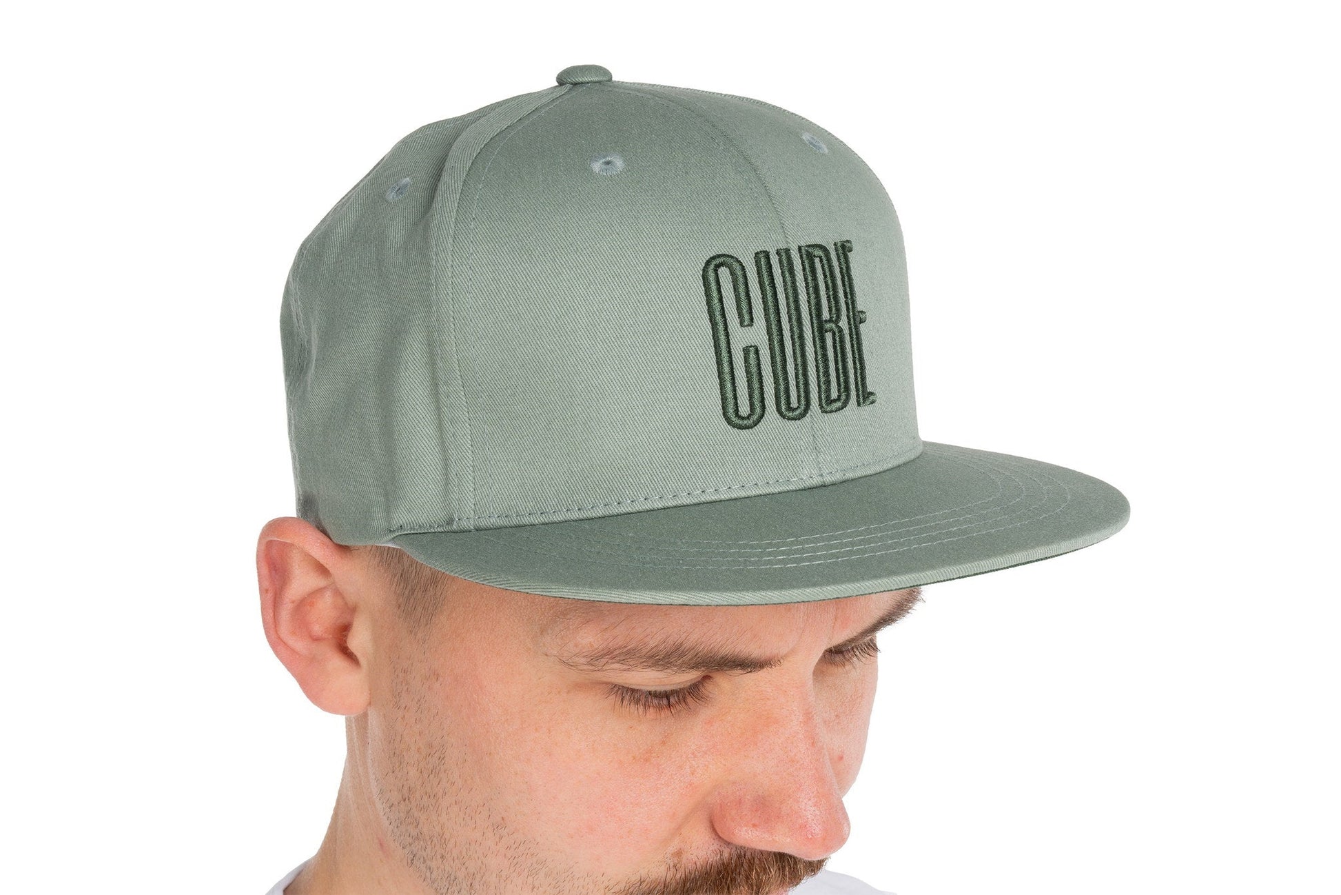 CUBE Cap The Embossed CUBE in sage – Detailansicht 2