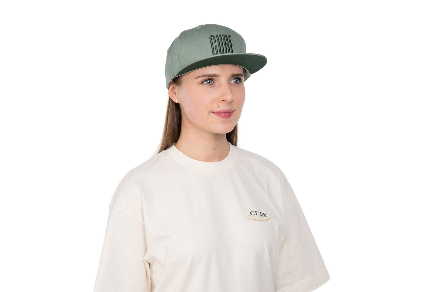 CUBE Cap The Embossed CUBE in sage – Detailansicht 4