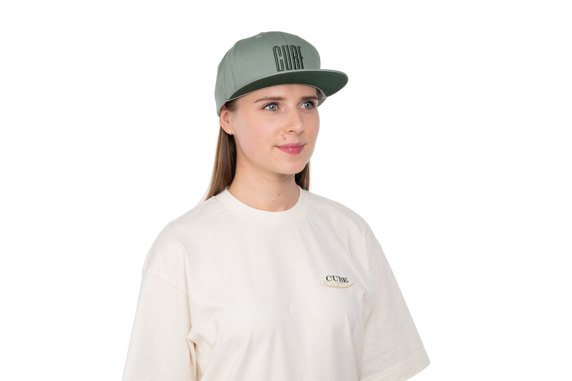 CUBE Cap The Embossed CUBE in sage – Detailansicht 4