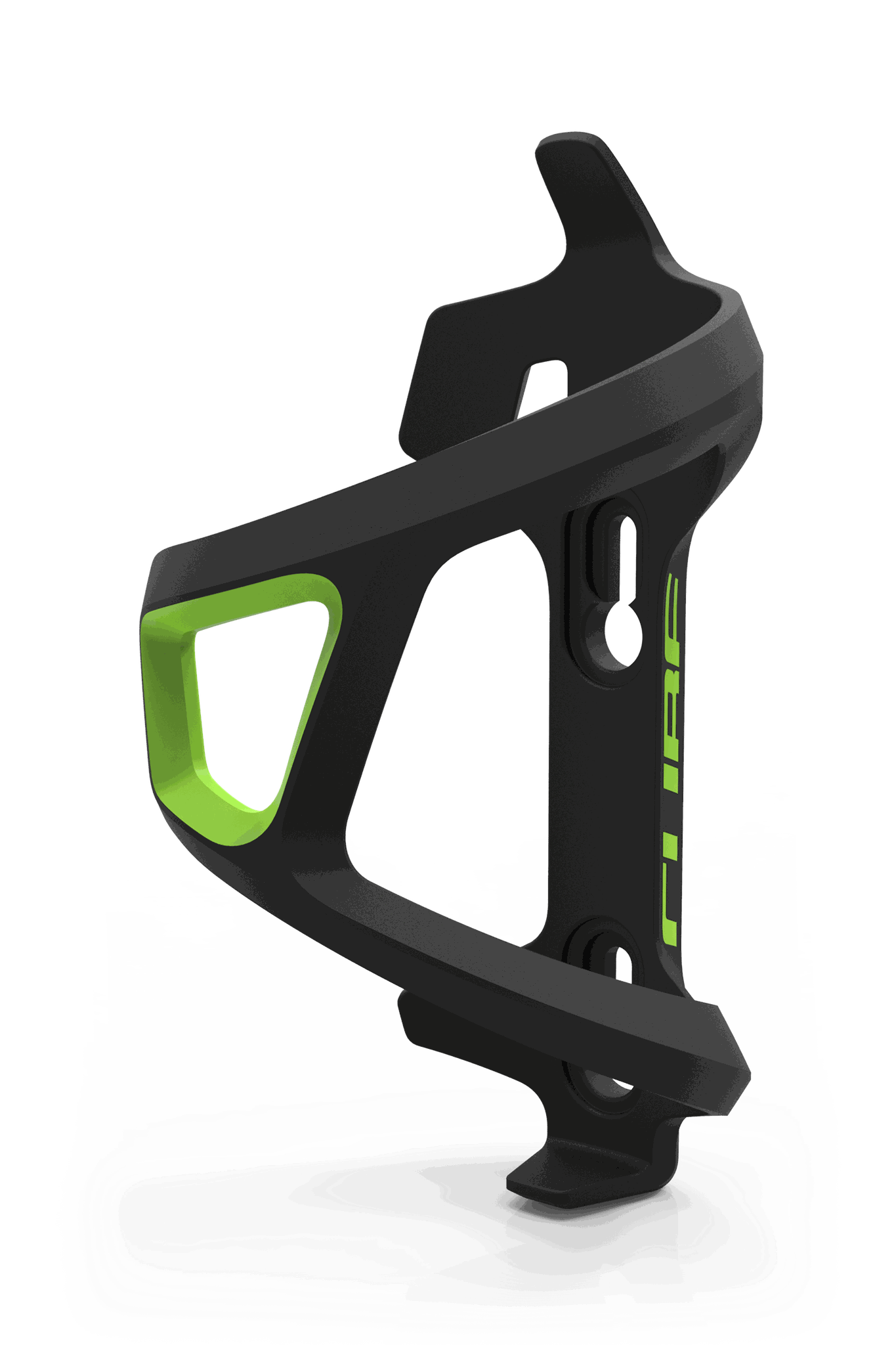 CUBE Flaschenhalter HPP/R Left-Hand Sidecage in black´n´green