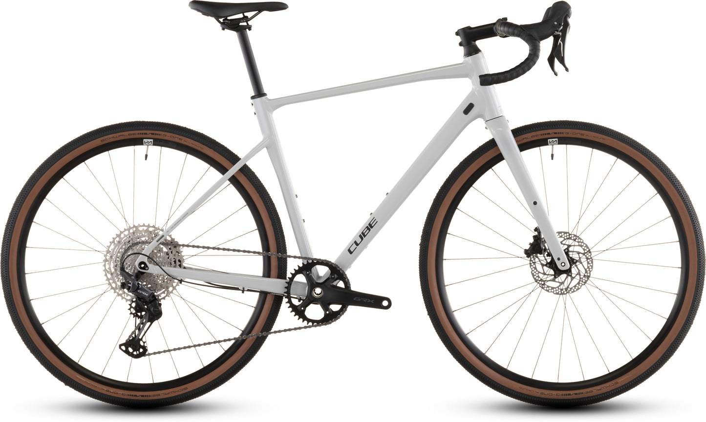 Produktbild: Cube Nuroad EX cotton´n´grey, Seitenansicht (weißer Hintergrund)