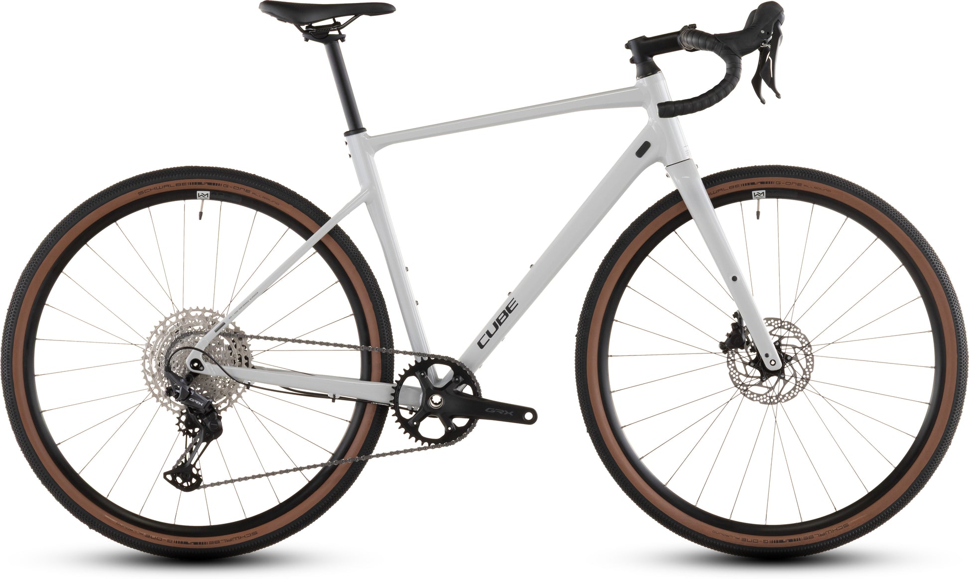 Produktbild: Cube Nuroad EX cotton´n´grey, Seitenansicht (weißer Hintergrund)