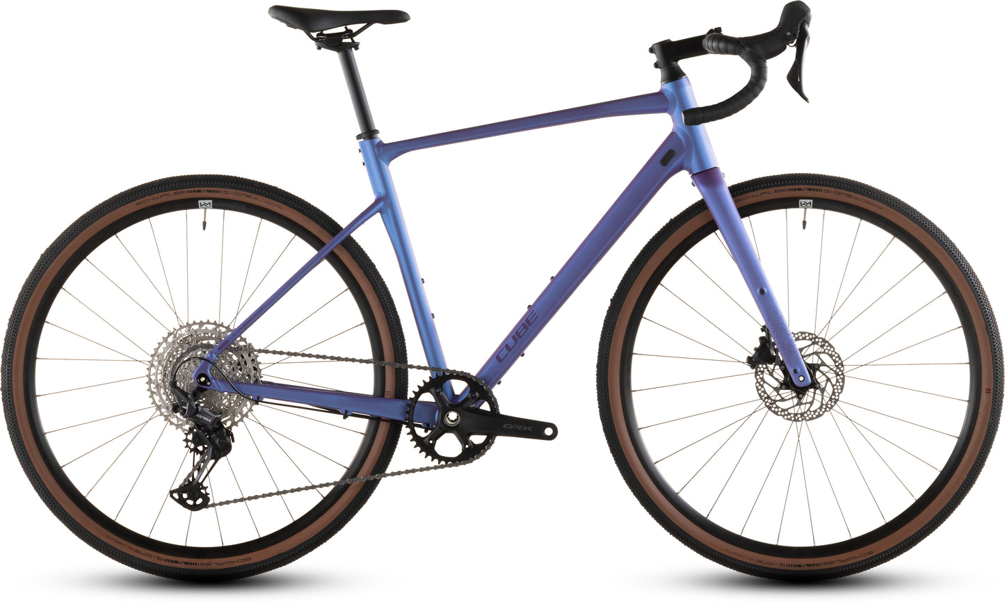 Produktbild: Cube Nuroad EX blueiris´n´lilac, Seitenansicht (weißer Hintergrund)
