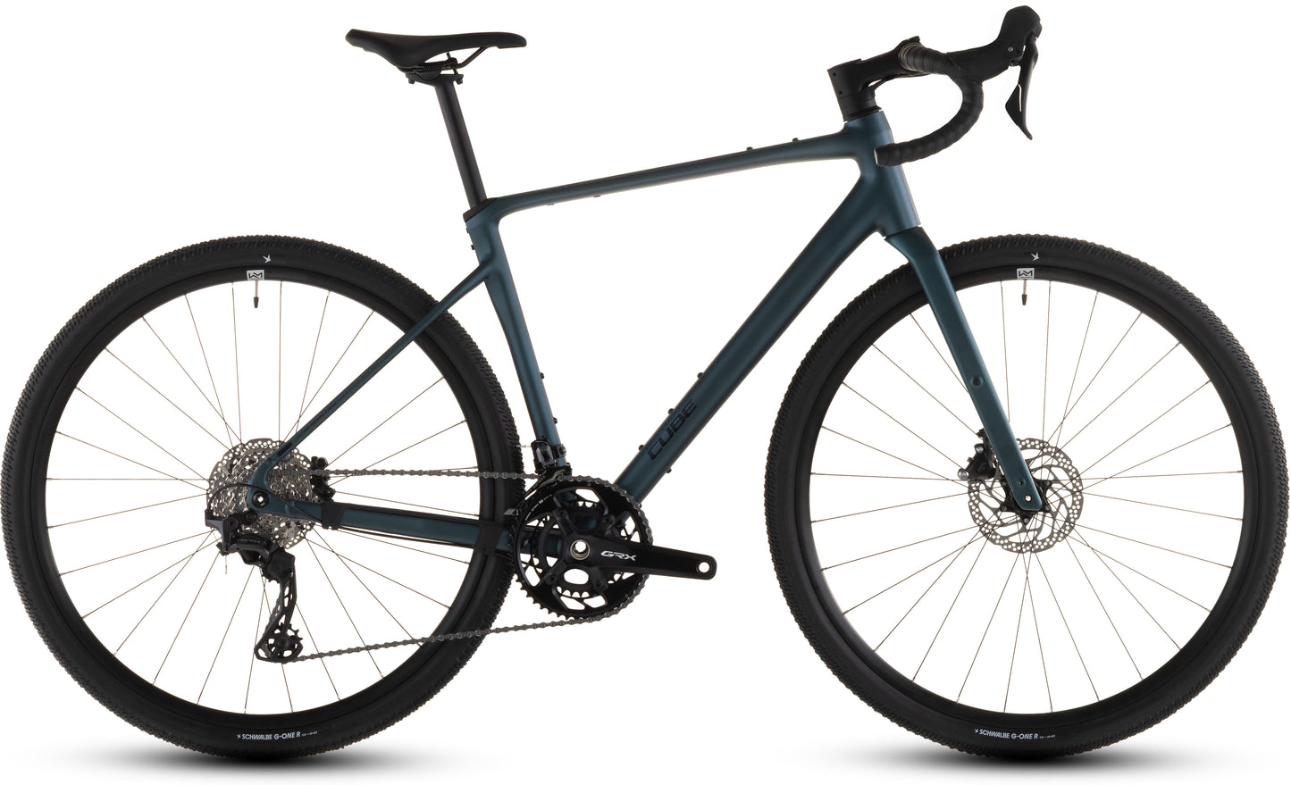 Produktbild: Cube Nuroad Race royalgreen´n´black, Seitenansicht (weißer Hintergrund)