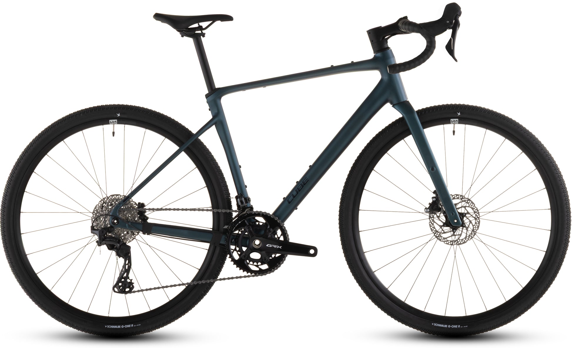 Produktbild: Cube Nuroad Race royalgreen´n´black, Seitenansicht (weißer Hintergrund)