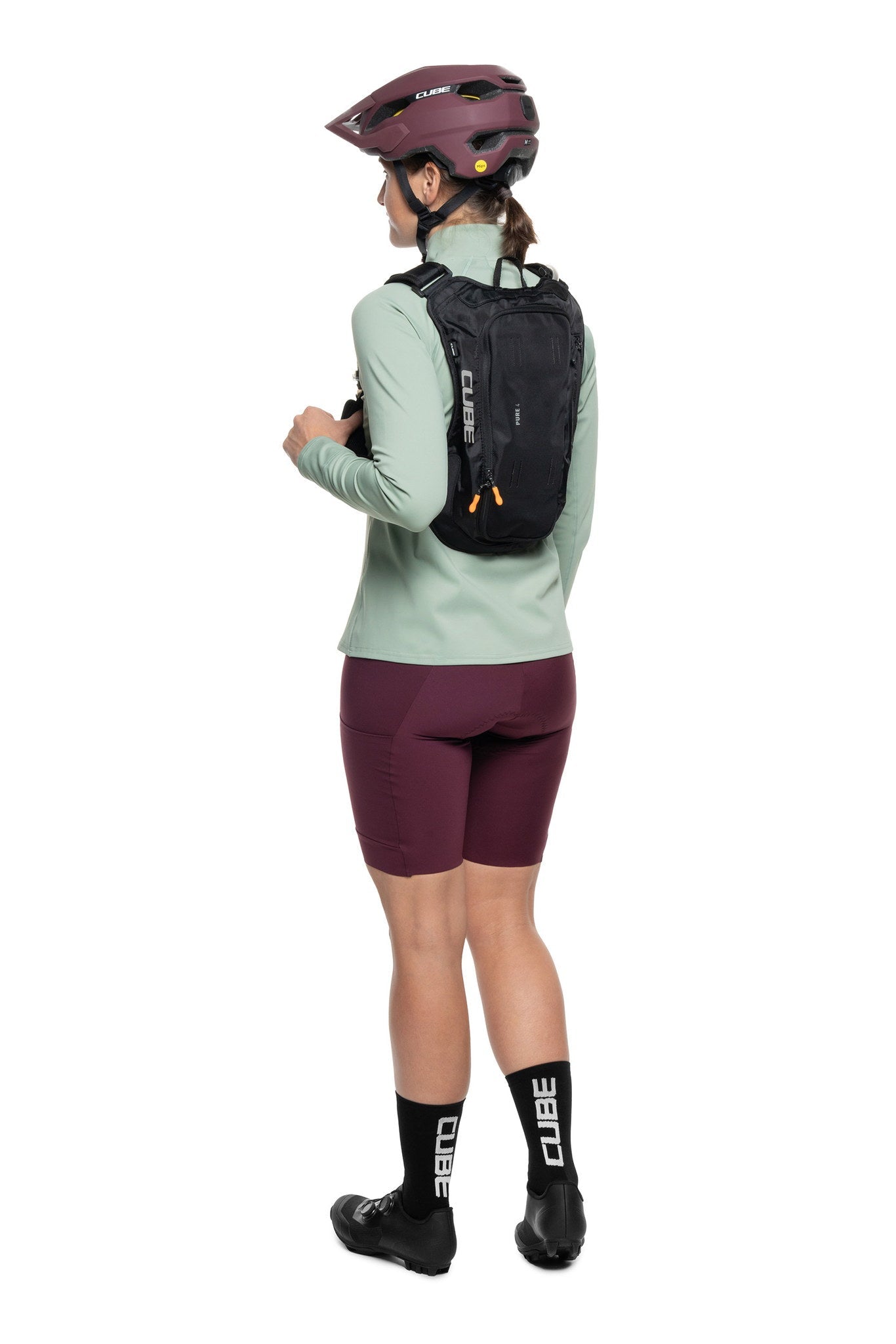 CUBE MTB WS Trikot Half Zip langarm – Anwendung 3