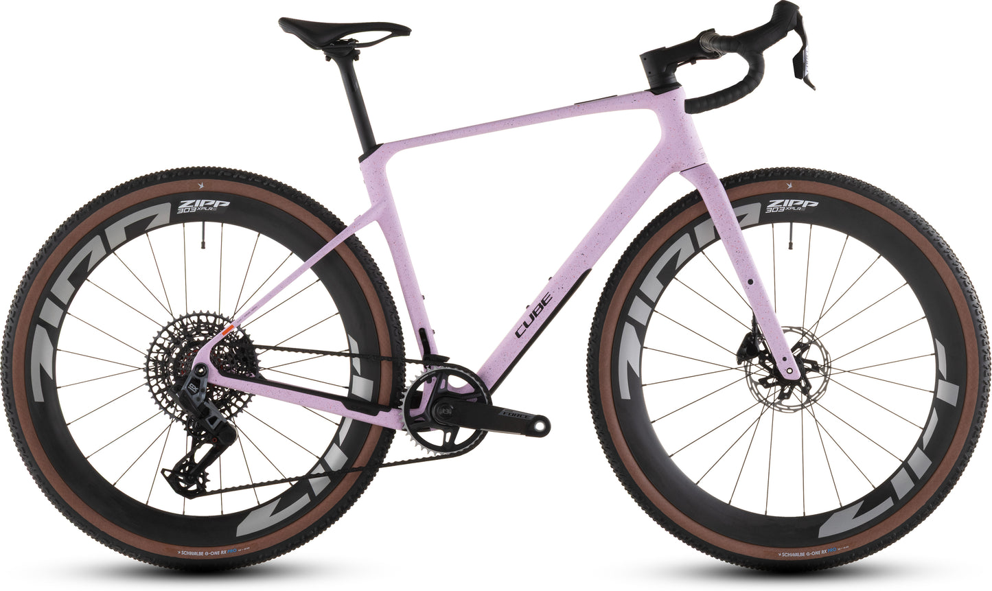 Produktbild: Cube Nuroad C:62 SLX rhodonite´n´orange, Seitenansicht (weißer Hintergrund)