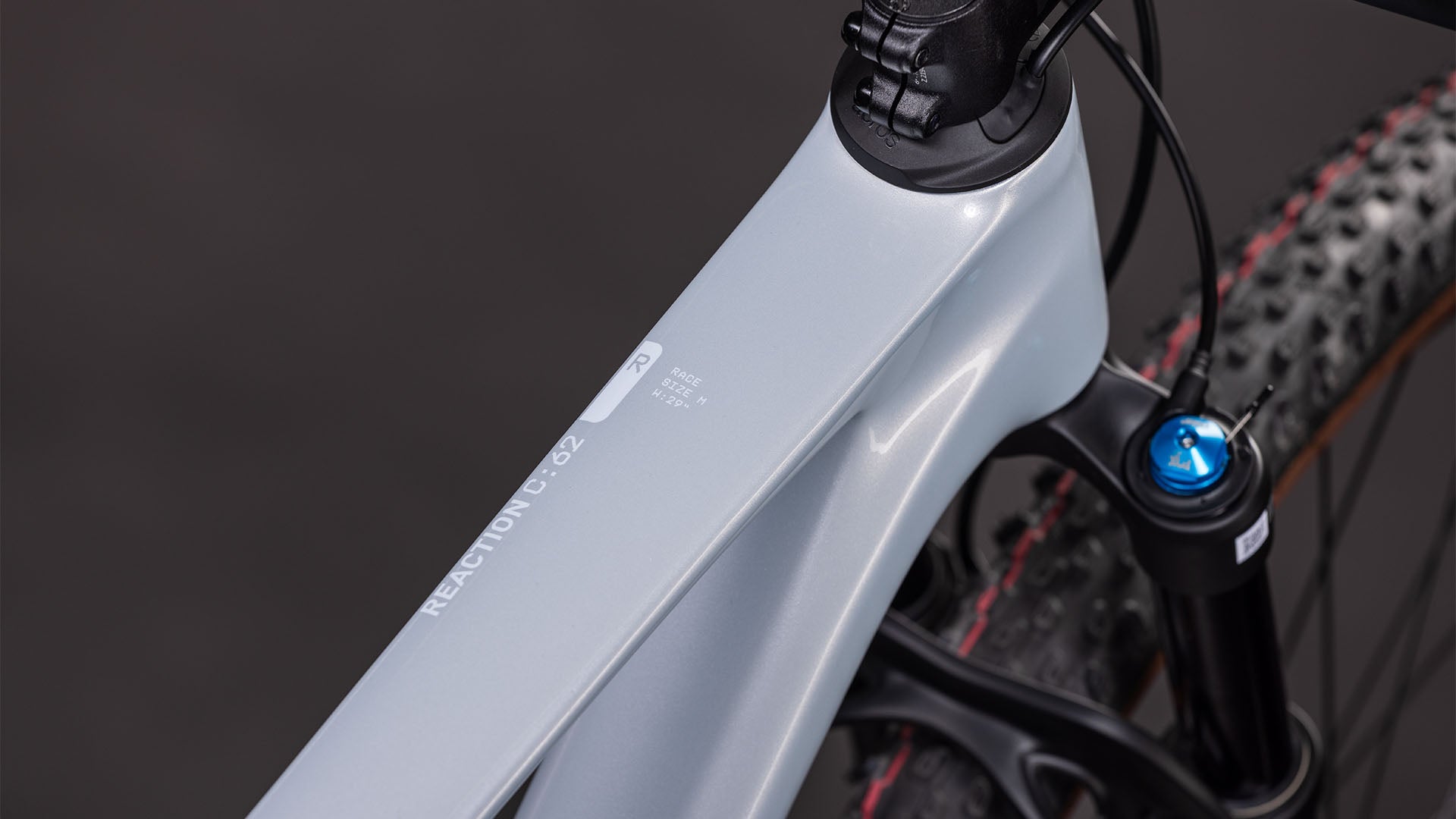 Produktbild: Cube Reaction C:62 Race foggrey´n´white, Detailaufnahme 01