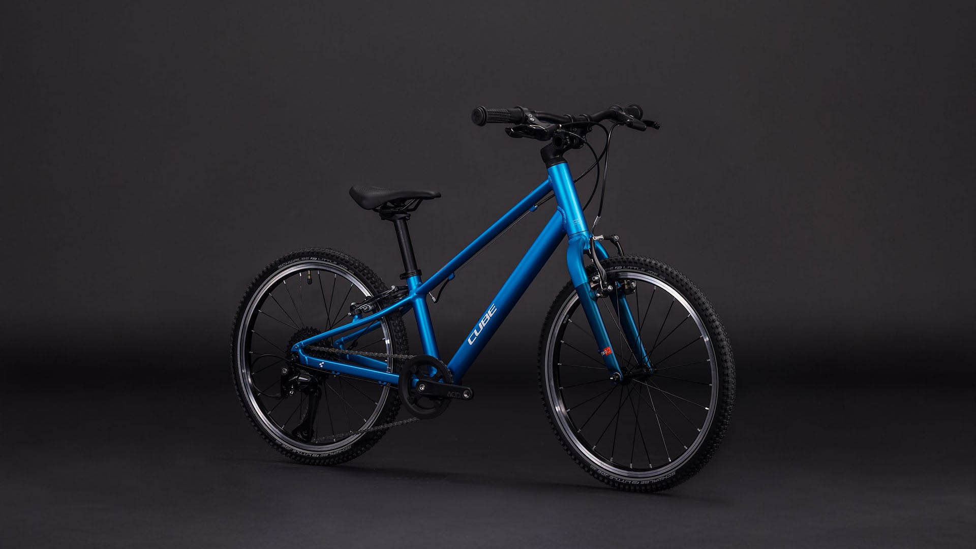 Produktbild: Cube Numove 200 topasblue´n´nebula, Schrägansicht (schwarzer Hintergrund)