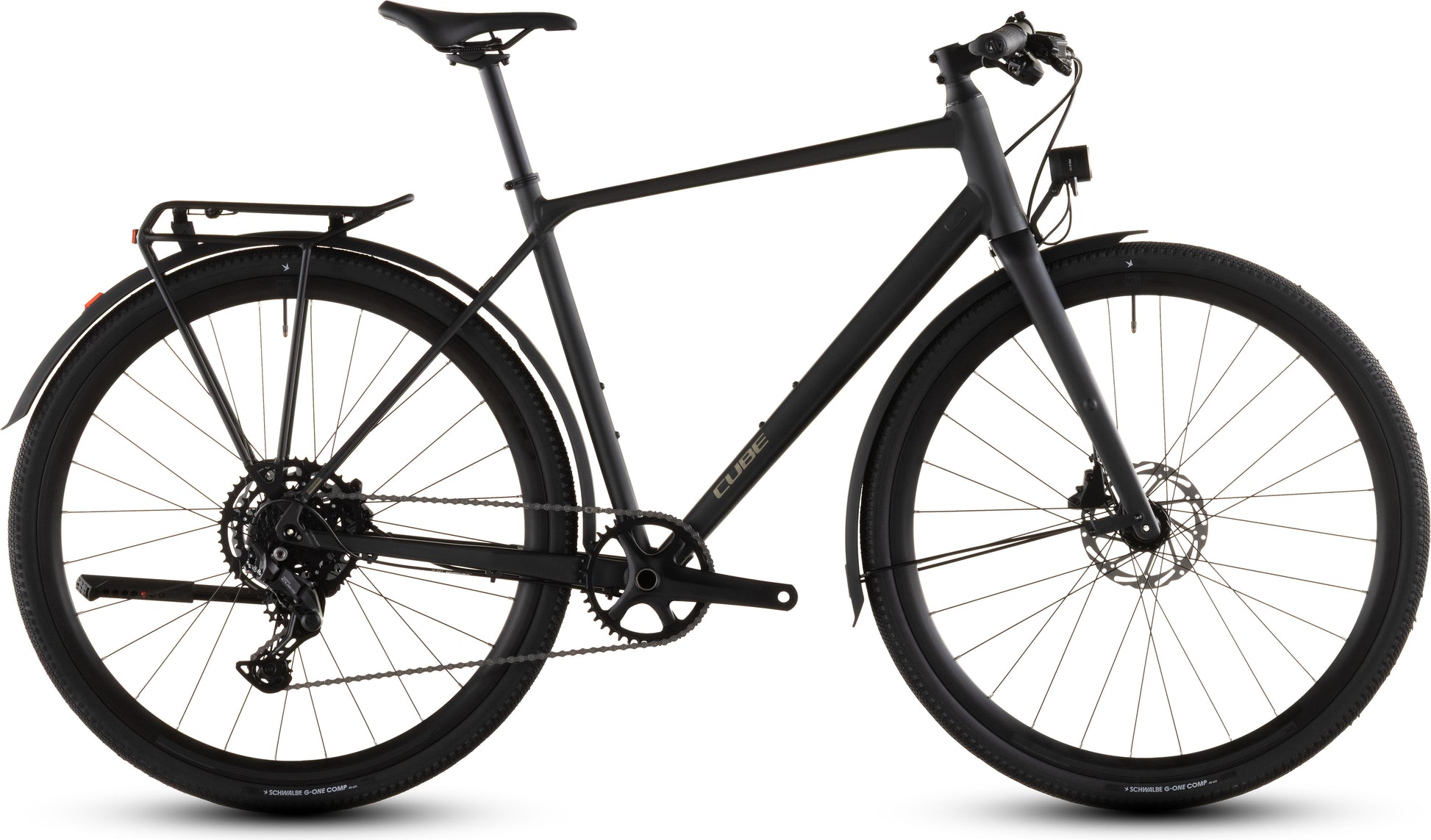 Produktbild: Cube Nulane Pro FE grey´n´chrome, Seitenansicht (weißer Hintergrund)
