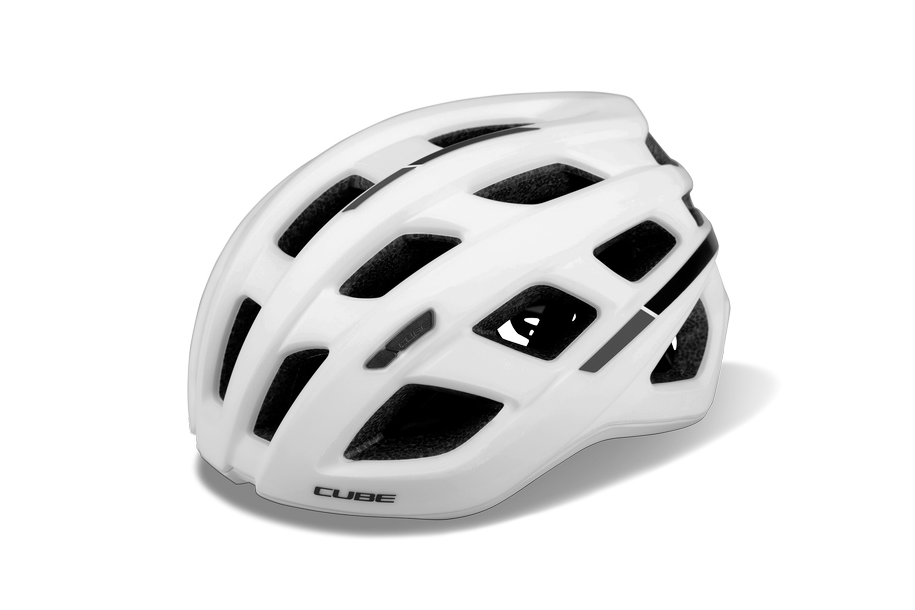 Road race helm in weiß