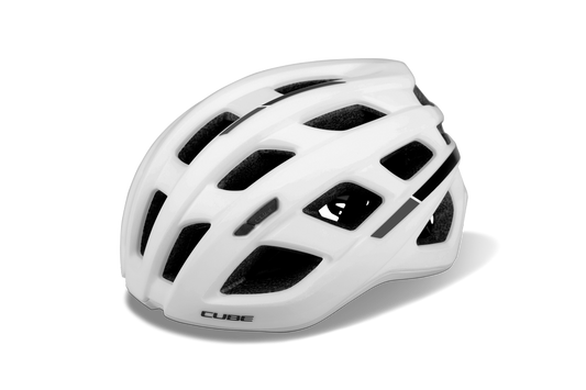 Road race helm in weiß