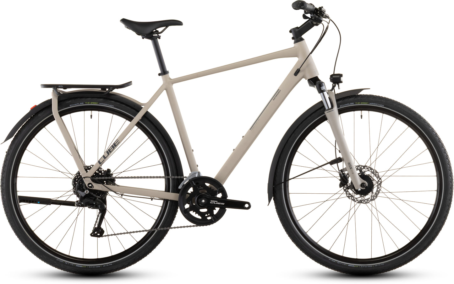 Produktbild: Cube Kathmandu ONE oatgrey´n´grey, Seitenansicht (weißer Hintergrund)