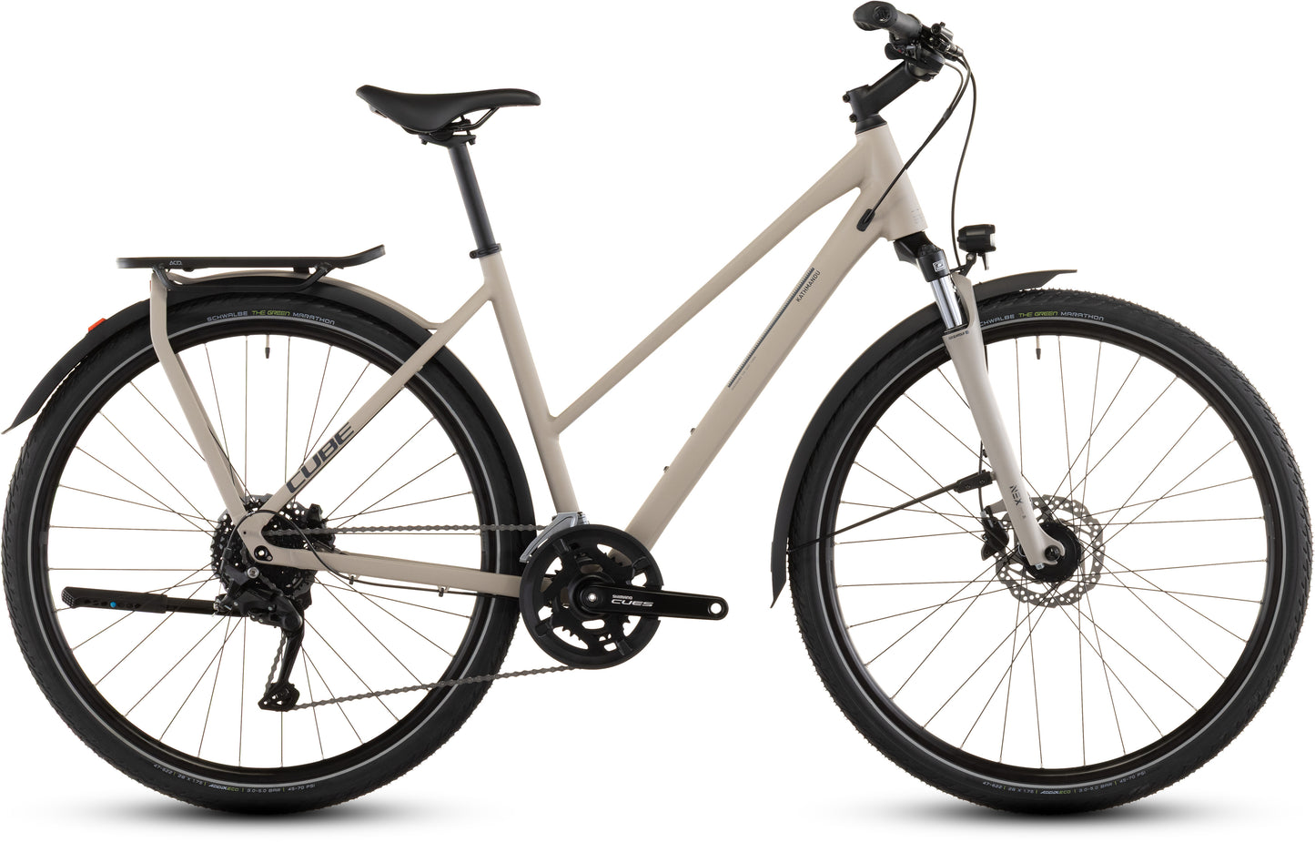 Produktbild: Cube Kathmandu ONE oatgrey´n´grey, Seitenansicht (weißer Hintergrund)