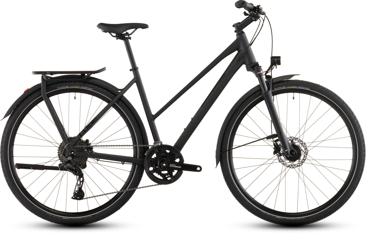 Produktbild: Cube Kathmandu Pro coal´n´black, Seitenansicht (weißer Hintergrund)