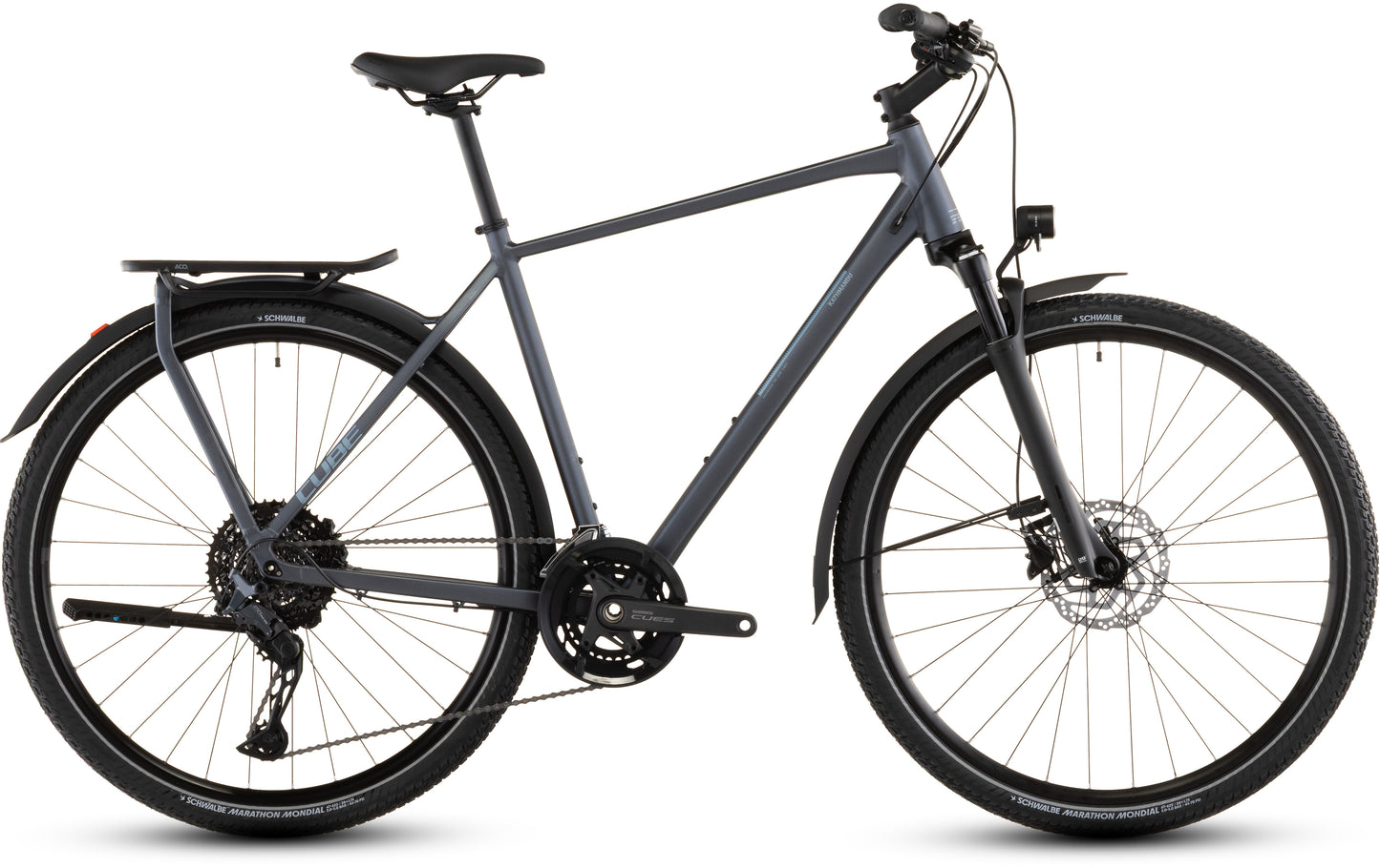 Produktbild: Cube Kathmandu EXC metallicgrey´n´chrome, Seitenansicht (weißer Hintergrund)