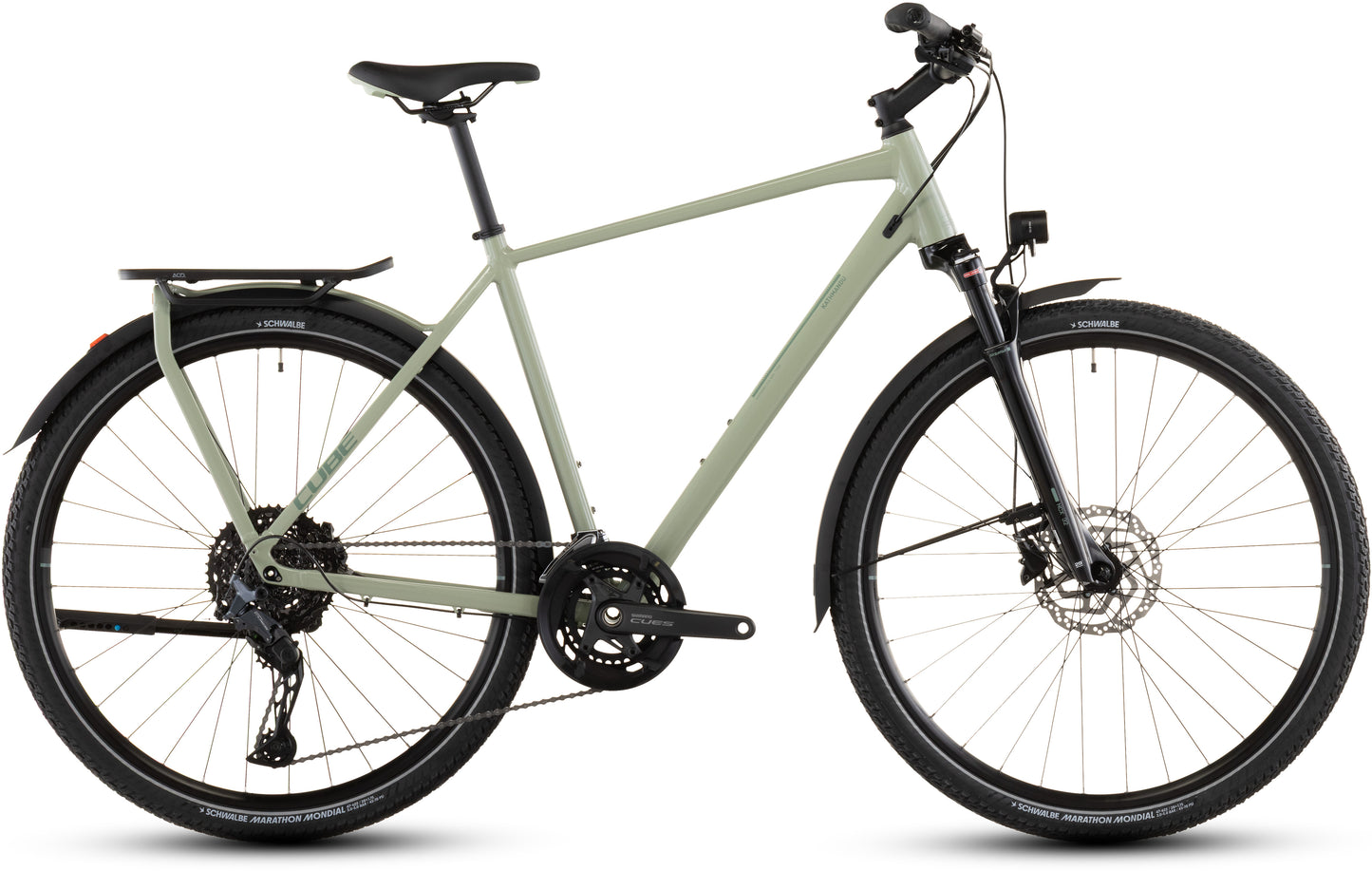 Produktbild: Cube Kathmandu EXC pea´n´grey, Seitenansicht (weißer Hintergrund)